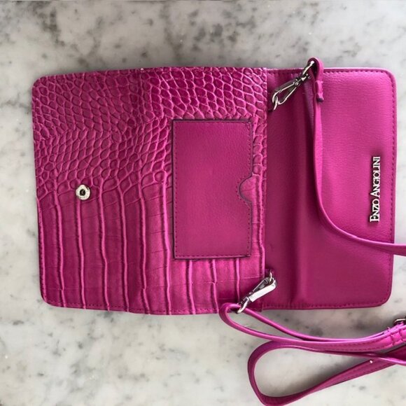 ENZO ANGIOLINI Fushia Convertible Wallet Crossbody - Picture 4 of 16